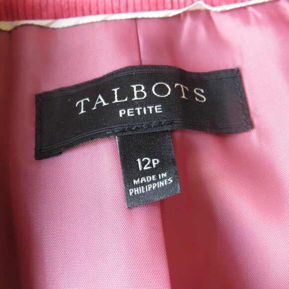 Talbots Pink Corduroy Jacket Blazer Size 12P (petite) - Picture 2 of 6
